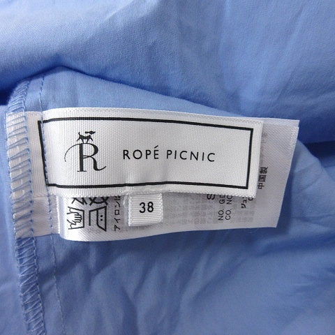 ロペピクニック ROPE Picnic シャツ ブラウス 長袖 38 青 ブルー /YI レディース_画像6