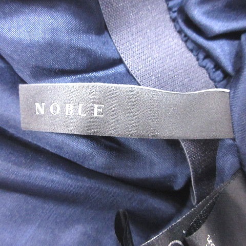 ノーブル NOBLE フレアスカート ロング ウール フリル 紺 ネイビー /MS レディース_画像5