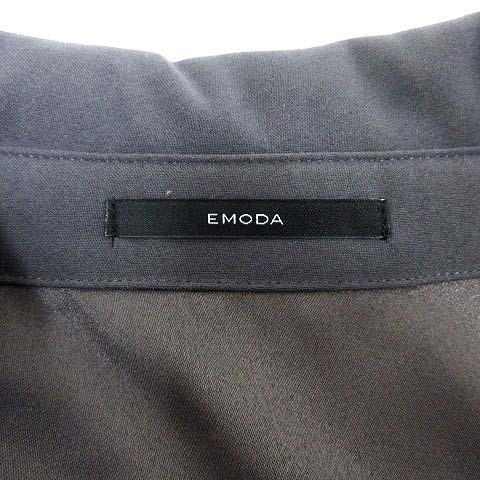  emo daEMODA shirt One-piece Mini long sleeve F purple purple /YK lady's 