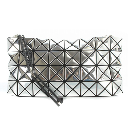 バオバオ イッセイミヤケ BAOBAO ISSEY MIYAKE PLATINUM ショルダーバッグ シルバー色 /SR34 ■SH レディース