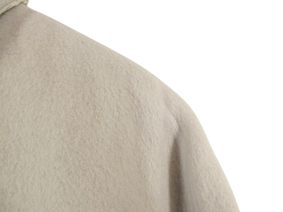 duklaseDoCLASSEduklase reversible wool cashmere . cotton inside coat L size ivory QQQ lady's 