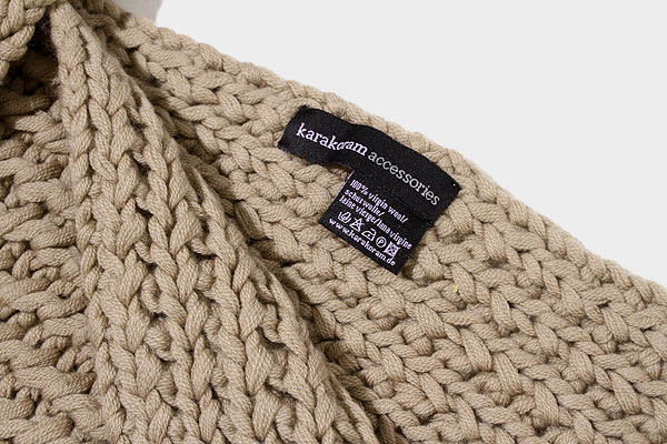 karakoram accessories カラコラムアクセサリーズ ヴァージンウール フリンジ マフラー BEIGE ベージュ /◆☆ レディース_画像3