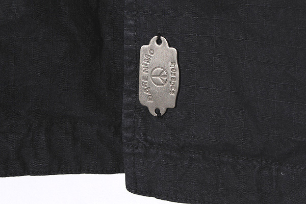 DARENIMO ダレニモ Military Ripstop Jacket (Garments Dye) ガーメントダイ加工 リップストップ ミリタリージャケット ブルゾン BLACK ブ_画像4