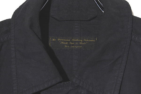 DARENIMO ダレニモ Military Ripstop Jacket (Garments Dye) ガーメントダイ加工 リップストップ ミリタリージャケット ブルゾン BLACK ブ_画像3