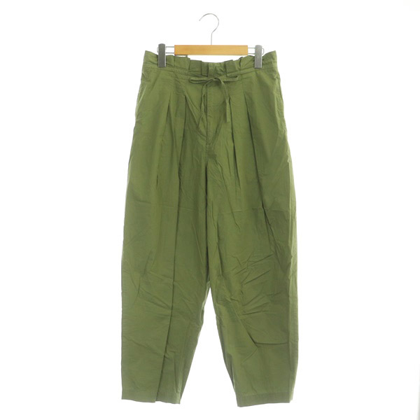  Zucca zucca широкий брюки конический хлопок tuck высокий талия M зеленый зеленый /MY #OS женский 
