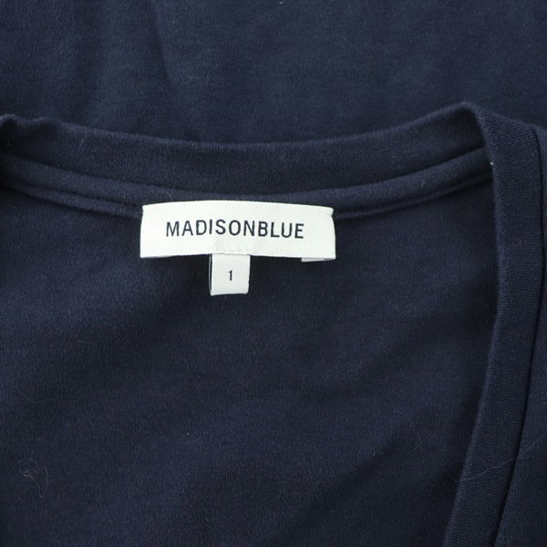 マディソンブルー MADISONBLUE Vネック Tシャツ カットソー 半袖 コットン 01 紺 ネイビー /MY ■OS ■SH レディース_画像3
