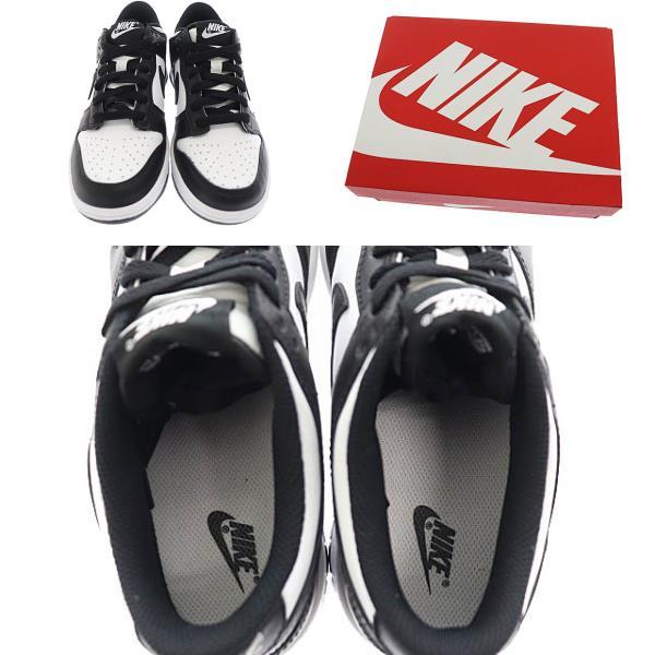 ナイキ NIKE DUNK LOW GS PANDA ダンク ロー パンダ スニーカー CW1590-100 23 黒 白 ブラック ホワイト ブランド古着ベクトル ▲■ 240124_画像9