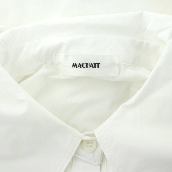 未使用品 マチャット MACHATT ビッグカラーブラウス 七分袖 オーバーサイズ F 白 ホワイト /MY ■OS レディース_画像3