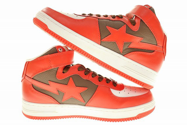  не использовался товар A Bathing Ape A BATHING APE BAPE STA MID 27.5cm 001FWI201010I Bape старт mid кожа спортивные туфли 240112