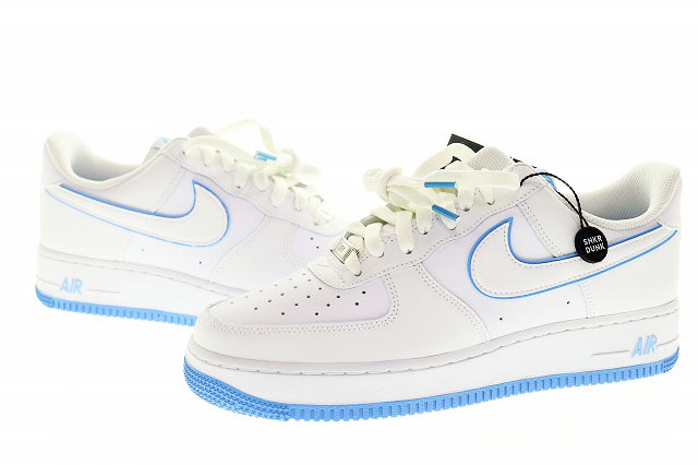 ナイキ NIKE AIR FORCE 1 '07 WHITE UNIVERSITY BLUE エア フォース ワン DV0788-101 27 ユニバーシティブルー 【ブランド古着ベクトル】2_画像1