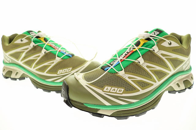 未使用品 サロモン Salomon 2023 XT-6 26.5cm DRIED HERB GREEN 472935 OUTDOOR スニーカー グリーン 【ブランド古着ベクトル】240119 メンの画像1