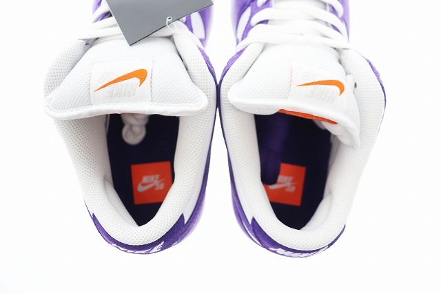 ナイキ NIKE SB DUNK LOW PRO ISO COURT PURPLE エスビー ダンクロー プロ アイエスオー コートパープル DV5464-500 27 ホワイト パープル_画像7