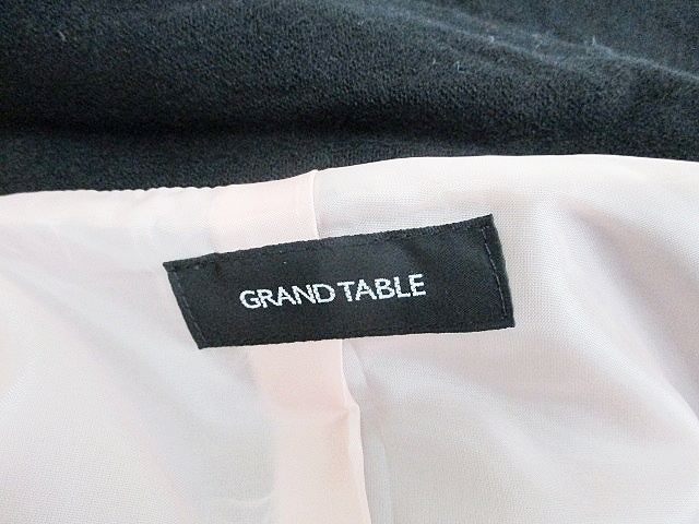 グランターブル GRAND TABLE ジャケット コート ショート丈 ファー ブラック 黒_画像3