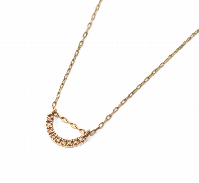 特価ブログのポータルサイト イエローゴールド K10 0.04ct ダイヤモンド ペンダント ネックレス ボウ Hirotaka ヒロタカ アクセサリー レディース /DK ジュエリー イエローゴールド