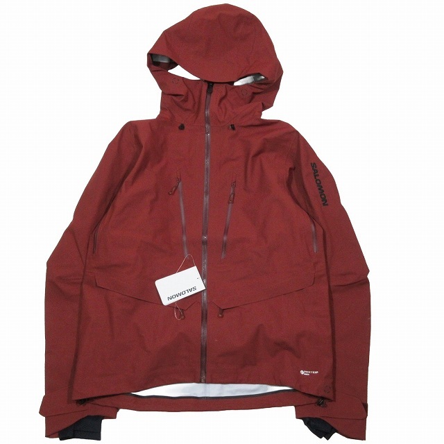 未使用品 サロモン Salomon QST 3L SHELL JKT クエスト 3レイヤー ジャケット マウンテンパーカー ブルゾン M MADDER BROWN/9▲B12 メンズ