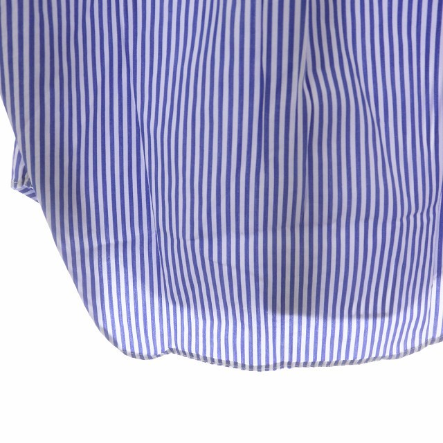 インディビジュアライズドシャツ INDIVIDUALIZED SHIRTS ワイシャツ カッター 長袖 ボタンダウン ストライプ 13.5 S 青 白_画像7