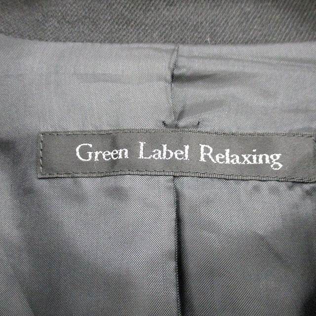 グリーンレーベルリラクシング ユナイテッドアローズ green label relaxing テーラード ジャケット ブレザー ウール シンプル 36 ブラック_画像3