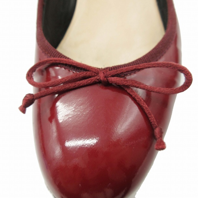  fabio rusko-niFABIO RUSCONI ribbon enamel pa tent leather pumps round tu tea n key heel 3.5cm heel shoes BLM11