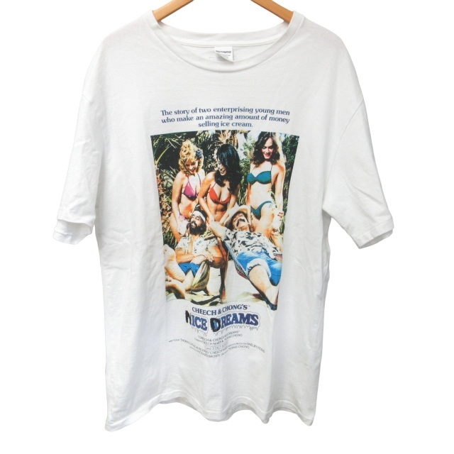 ワコマリア WACKO MARIA ×NICE DREAMS ナイスドリームス 20AW ムービーTシャツ カットソー コラボ フォト ホワイト 白 XL 0107 メンズ