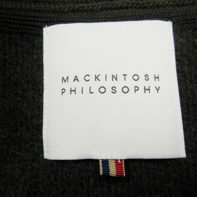 マッキントッシュフィロソフィー MACKINTOSH PHILOSOPHY カモフラ ショールカラー カーディガン 長袖 ニット 迷彩柄 総柄 セーター_画像8