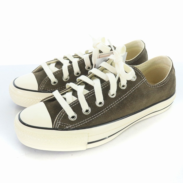 未使用品 CONVERSE SUEDE ALL STAR US OX スエードオールスター スニーカー ローカット 牛革 US4.5 23.5cm チャコール 1CL709_画像2