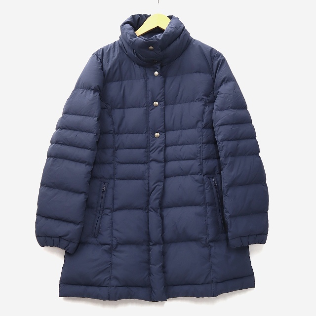 エディーバウアー EDDIE BAUER EB900 FILL POWEWR GOOSE DOWN フィルパワー グースダウン ジップ ボタンアップ ダウンコートM NAVY ネイビの画像1