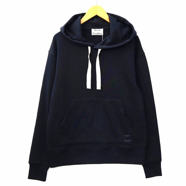 アクネ ストゥディオズ Acne Studios FELLIS LOGO スウェット プルオーバー パーカー M BLACK(ブラック) メンズ