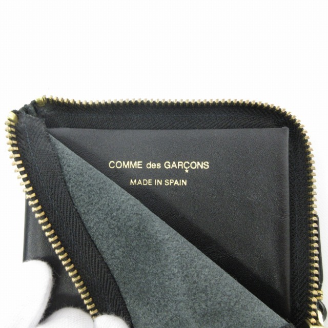  Comme des Garcons COMME des GARCONS SA3100 coin case Short wallet card-case kau leather black black 0116 men's 