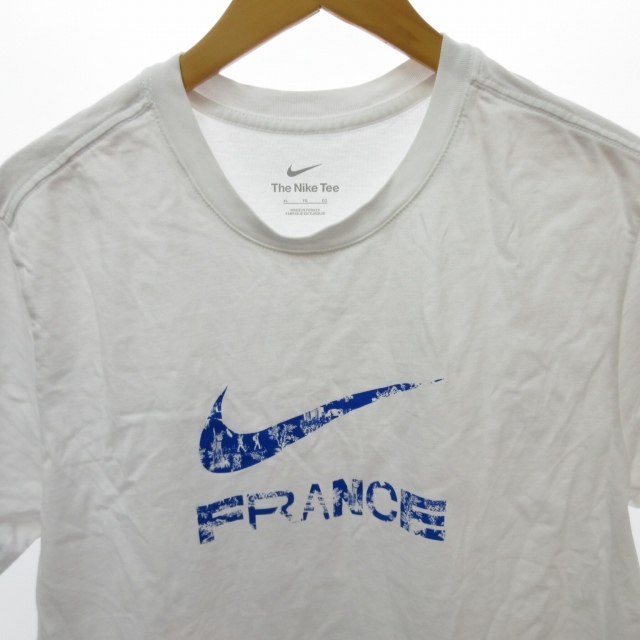 ナイキ NIKE 美品 22年モデル フランス代表 スウッシュ Tシャツ カットソー DH7628-100 半袖 白 ホワイト XLサイズ 0115 メンズ_画像3