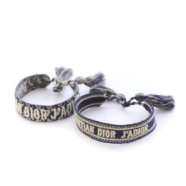 Christian Dior Christian Dior J'adior Dior of the Break Bracelet Brangle 2 -Piece Set Trotter Patterter Вышивка темно -синий цвет