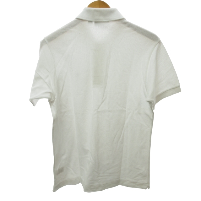ラコステ LACOSTE ポロシャツ カットソー ワニ刺? 半袖 白 ホワイト Sサイズ 0120 IBO46 メンズの画像2
