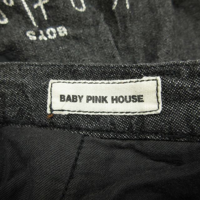 1991年製 ヴィンテージ ベビーピンクハウス BABY PINK HOUSE デコ パッチ デニム ショーツ ショート ハーフ パンツ ◎ME1_画像5
