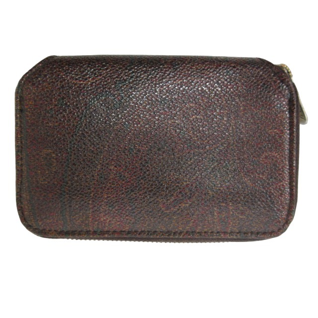  Etro ETRO coin case change purse . purse wallet arunikapeiz Lee light brown group Brown 0124 lady's 