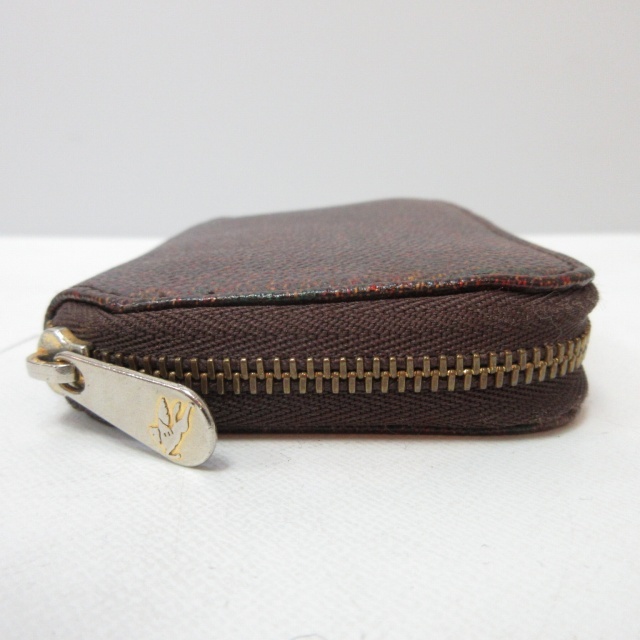  Etro ETRO coin case change purse . purse wallet arunikapeiz Lee light brown group Brown 0124 lady's 