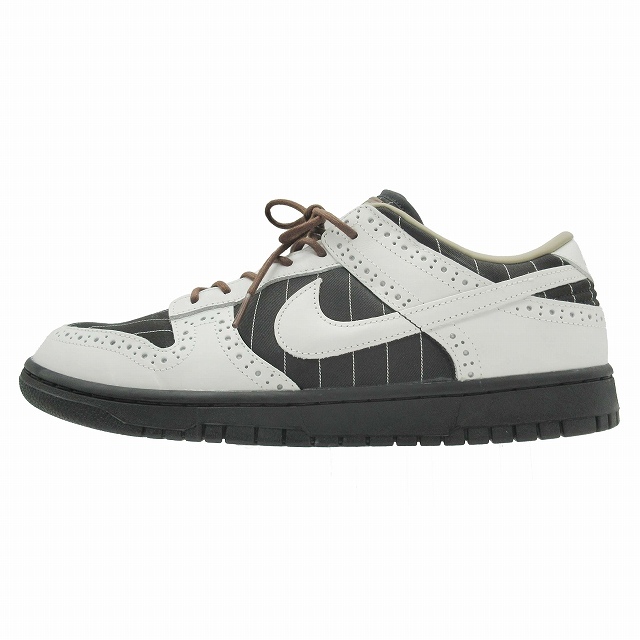 美品 2023年 ナイキ NIKE WMNS DUNK LOW LX ダンク ロー スニーカー BROGUE ブローグ Summit White and Cacao Wow FV3642-010 US12