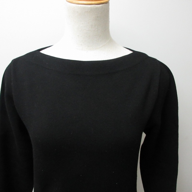  Dress Terior DRESSTERIOR knitted sweater long sleeve black black 0127 AL12 lady's 