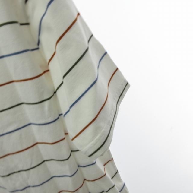 ARPENTEUR アーペントル ボーダーTシャツ カットソー フランス製 半袖 白 ホワイト Mサイズ 0128 メンズ_画像5