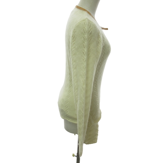 LAPINE BLANCHElapi-n Blanc shu ансамбль вязаный свитер moheya длинный рукав белый белый M размер 0127 IBO46 женский 