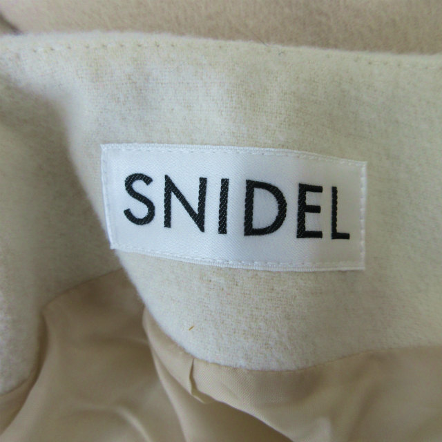  не использовался товар Snidel snidel bell tedo Пальто Честерфилд no color большой размер длинный длина слоновая кость F свободный размер IBO46
