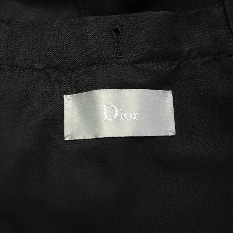 ディオールオム Dior HOMME 18SS テーラードジャケット シングル 背抜き 48 L 黒 ブラック 863c234x4285 /AQ ■GY19 メンズ_画像4