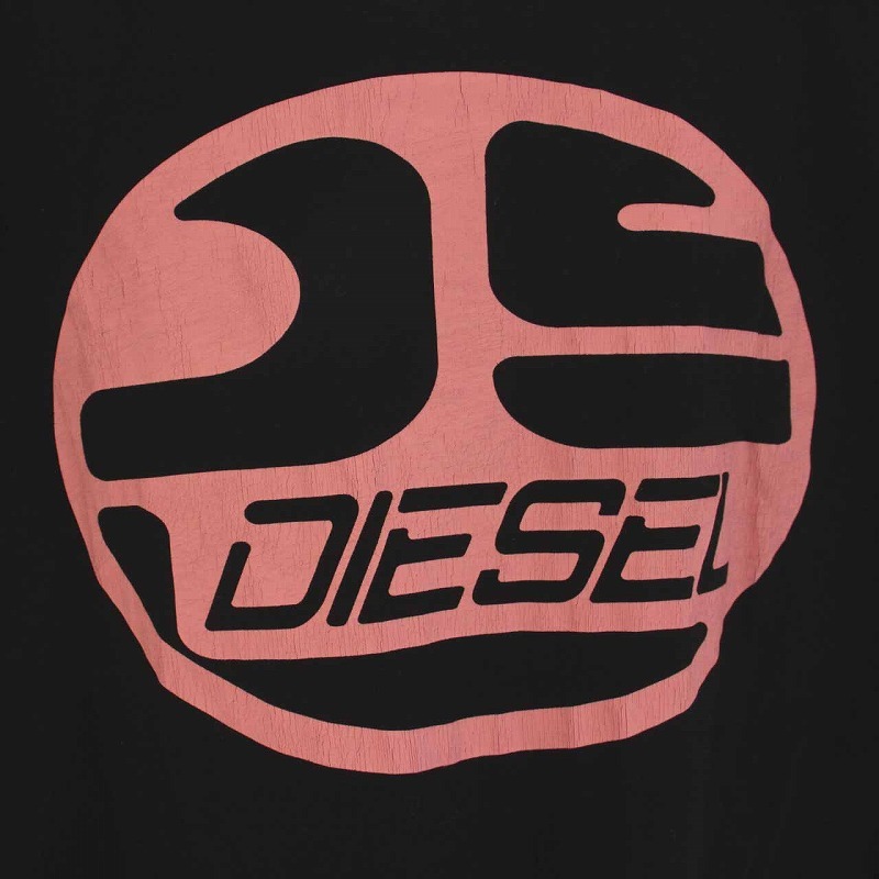 ディーゼル DIESEL T-JUST-K2 Tシャツ カットソー クルーネック プリント 半袖 M 黒 ブラック /YM メンズ_画像3