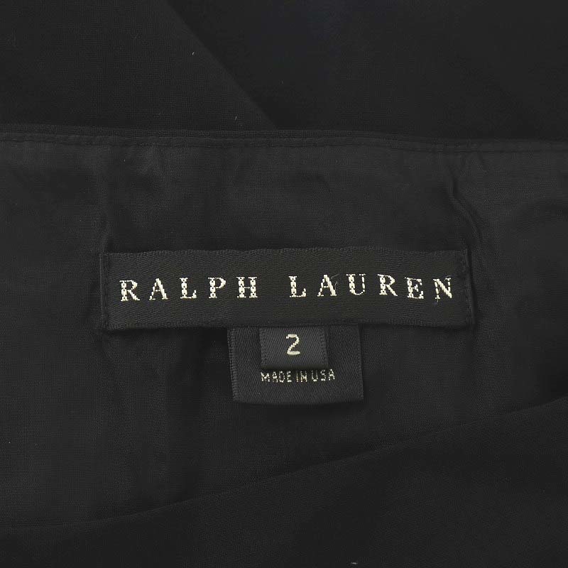  Ralph Lauren RALPH LAUREN узкая юбка mi утечка длинный 2 M чёрный черный /AN23 женский 