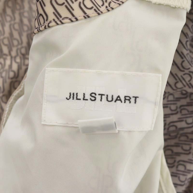  Jill bai Jill Stuart 22AW 2 позиций комплект sia- монограмма принт One-piece длинный . минут рукав bow Thai бюстье вязаный cut and sewn ребра 