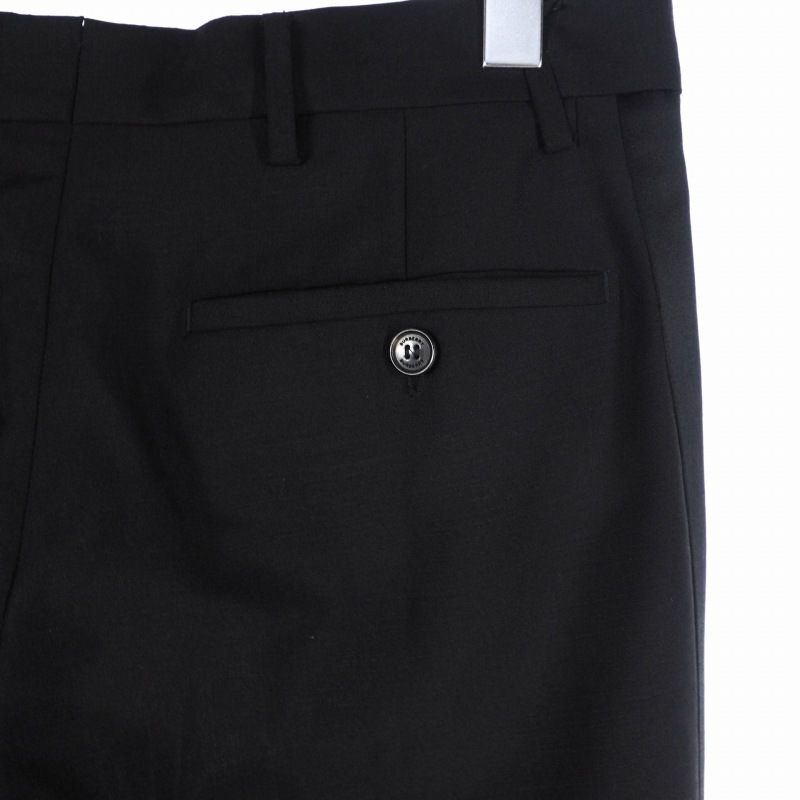  Burberry BURBERRY форма UNIFORM боковой линия слаксы брюки шерсть чёрный черный 8024863 внутренний стандартный мужской 