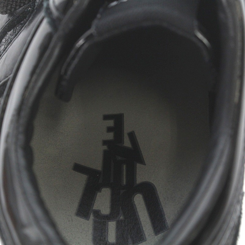 ruko line RUCOLINE sneakers leather 38 25cm black black /AK11 lady's 