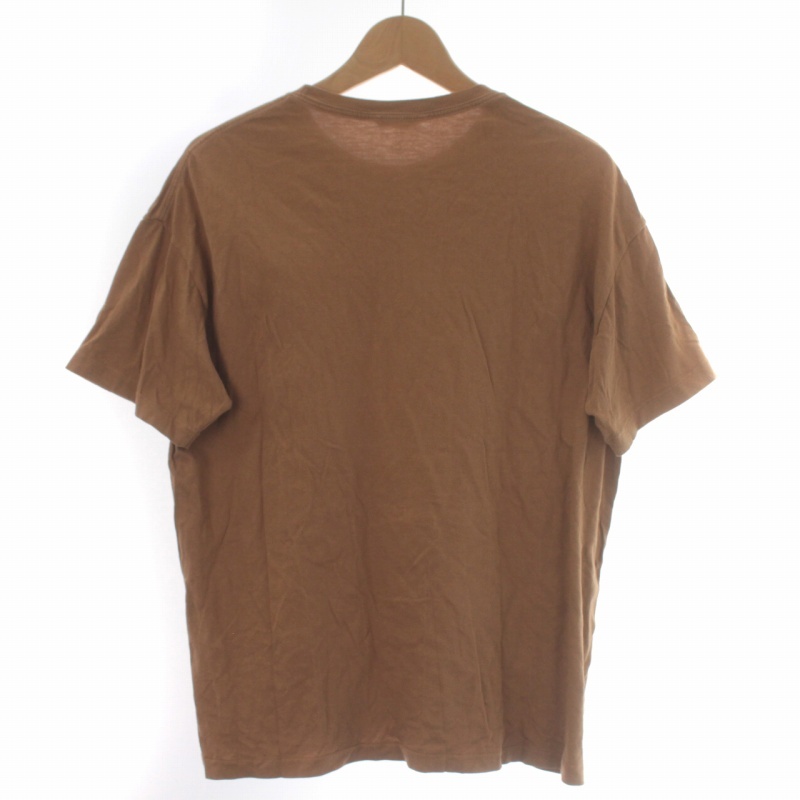 オーラリー AURALEE Seamless Crew Neck Tee Tシャツ カットソー 半袖 クルーネック 4 M 茶 ブラウン A00T01ST /BB メンズ_画像2