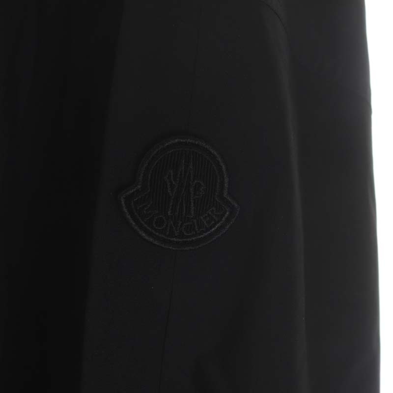 モンクレール MONCLER 21AW CREPIDE スプリングコート ロング フード付き ナイロン デザインベルト 国内正規 1 黒 レディースの画像8