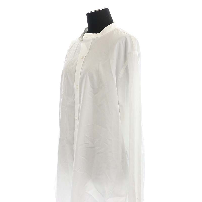 ユーゲン HEUGN Rob コットンポプリンバンドカラーシャツ 長袖 3 白 ホワイト /MI ■OS メンズ_画像4