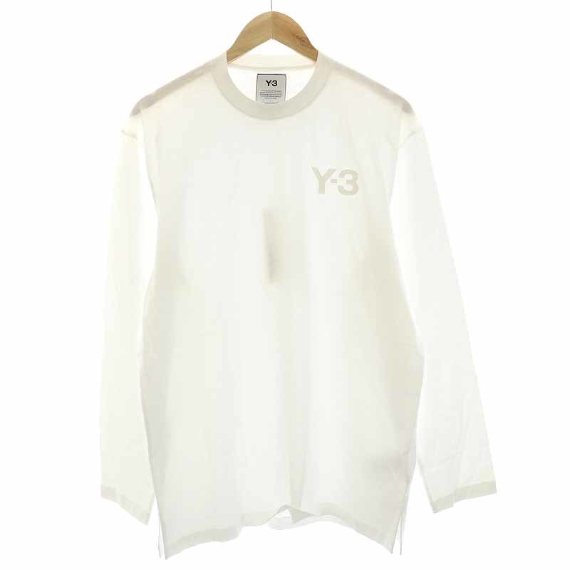 未使用品 ワイスリー Y-3 ヨウジヤマモト M CLASSIC CHEST LOGO LS TEE カットソー Tシャツ ロンT ロゴ 長袖 M 白 ホワイトの画像1