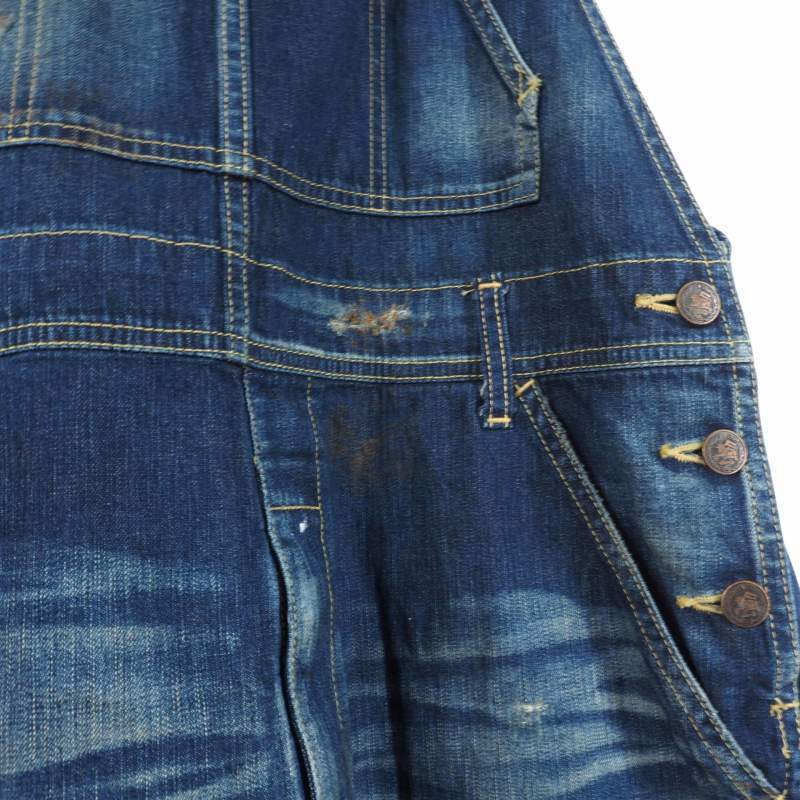  gram glamb overall Denim jeans oversize 2 indigo men's 